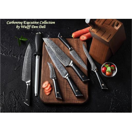 Carbonroq Executive 7 Piece Japanese Knife Set